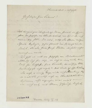 Brief von Maurer an Joseph Heller