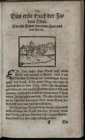 Das erste Buch der Fabeln Esopi
