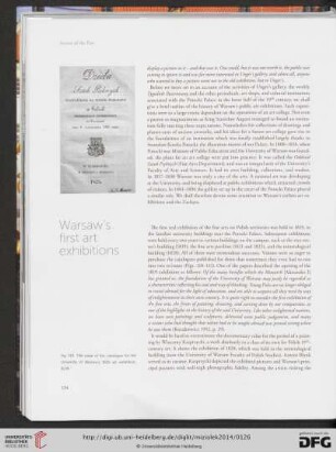 Warsaw's first art exhibitions