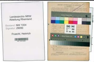 Entnazifizierung Heinrich Fruecht , geb. 08.11.1898 (Kipperarbeiter)