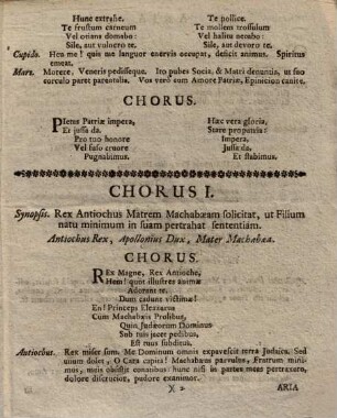 Textus Musicus Pro Tragoedia Autumnali : Anno MDCCLIV Augustae Vindelicorum Exhibita