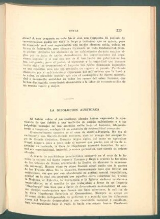 La disolución austriaca