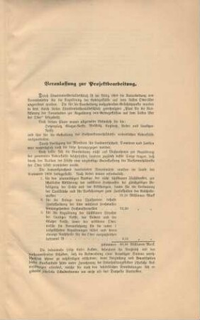 Veranlassung zur Projektbearbeitung.