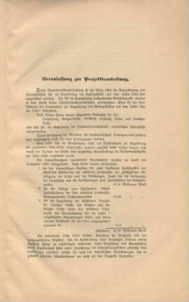 Veranlassung zur Projektbearbeitung.
