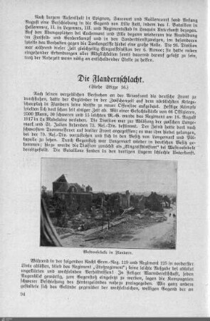 Die Flandernschlacht.