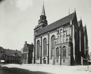 Güstrow, Pfarrkirche : Güstrow. Pfarrkirche. Außenansicht