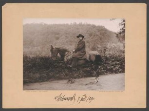 V. Bismarck, 7. Juli 1890 : photogr. Aufnahme in Friedrichsruh