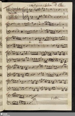 667. Quartetto: Tutto il giorno si fatica / Guglielmi, P.A.