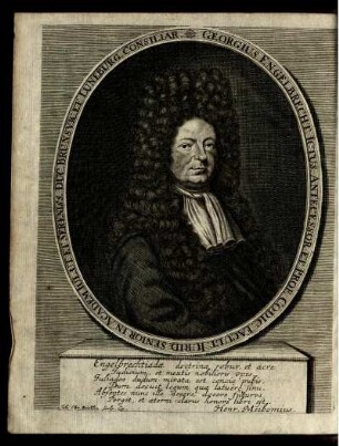 Georgius Engelbrecht Ictus Antecessor Et Prof. Codic Facult. Iurid. Senior In Academ. Iul. Ut Et Sereniss. Duc. Brunsvic. Et Luneburg. Consiliar.