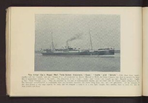 The Union Co.'s Royal Mail Twin-Screw Steamers "Gaul", "Goth" and "Greek" - ...
