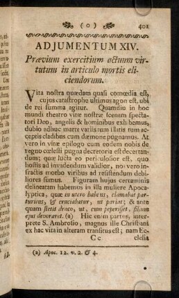 401-403, Vita nostra quaedam quasi comoedia est, cujus ...