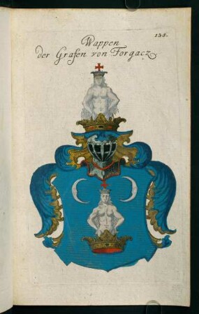 135r-135v, 135. Wappen der Grafen von Forgacz