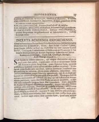 Incluta Academia Erfordiensis.