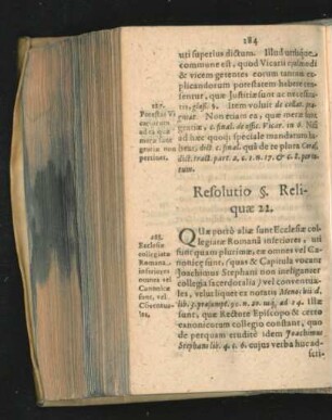Resolutio § Reliquae 22.
