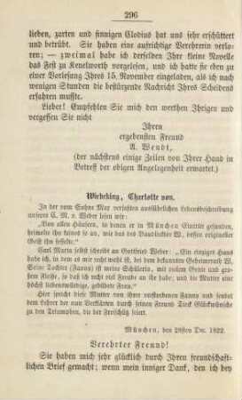 Wiebeking, Charlotte von