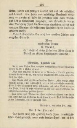 Wiebeking, Charlotte von