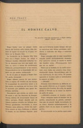 El hombre calvo : Un demonio ordenaba diariamente a Roger Dailey: ¡Mata! ¡Mata! ¡Mata!