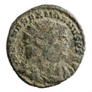 Münze, Follis, 296 - 297 n. Chr.