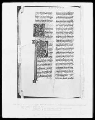 Heisterbacher Bibel — Initialen C und P, Folio 484verso