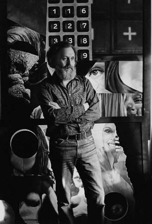 Der Maler Ingo Arnold in seinem Atelier