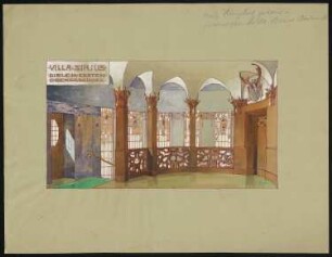 Villa Sirius, Baden-Baden: Ansicht der Diele im 1. Obergeschoss