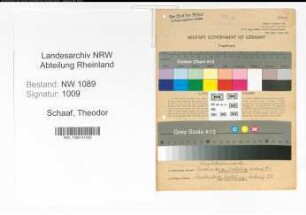 Entnazifizierung Theodor Schaaf , geb. 24.02.1920 (Polizist)