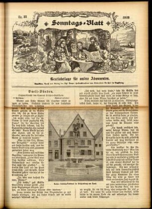 Ausgabe vom Sonntag, den 16. August 1903.