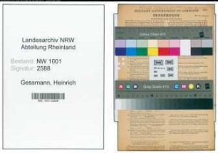 Entnazifizierung Heinrich Gessmann, geb. 28.04.1911 (Kaufmann)