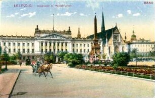 Leipzig: Universität & Mendebrunnen