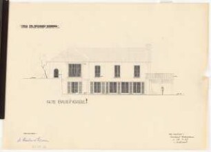 Wohnhaus Dr. Werner, Stuttgart: Ansicht Süd 1:100