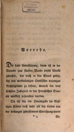 Annalen der Gesetzgebung und Rechtsgelehrsamkeit in den preussischen Staaten. 6, 6. 1790