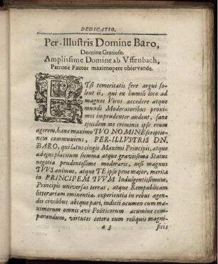 Per-Illustris Domine Baro ...