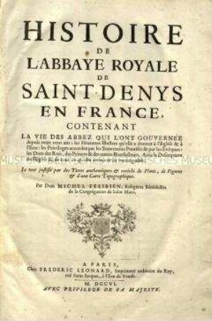 Geschichte der königlichen Abtei Saint-Denis