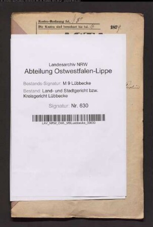 Erblasser: Hoffmeier, Heinrich; Erblasser: Hoffmeier, Caroline, geb. Flachmeyer: