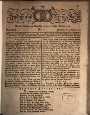 Der Friedens- u. Kriegs-Kurier : mit Sr. Königlichen Majestät allergnädigstem Privilegium. 1825, 1825 = Jg. [151]