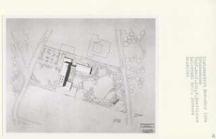 Krankenhaus, Berlin-Tiergarten (Diplomarbeit bei Kurt Dübbers): Lageplan 1:500