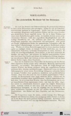 Viertes Kapitel: Die altchristliche Baukunst bei den Germanen