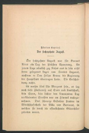 Fünftes Kapitel. - Der sechszehnte August.