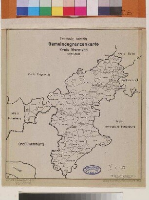Schleswig-Holstein Gemeindegrenzenkarte Kreis Stormarn