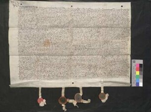 Die Brüder Gangolf und Walter von Hohengeroldseck leihen von Ursula Wormsserin 800 Gulden auf ihr Dorf Berghaupten.