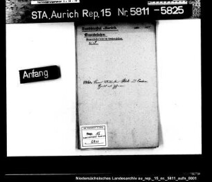 Hausierkonzessionen und -gesuche: Berend A. Störk aus Emden, Zichorienhandel
