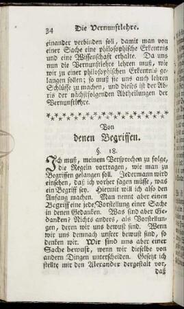 Von denen Begriffen.