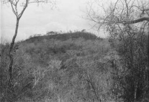 Tendaguru-Hügel von der Smeei-Stufe : Blick in eine Savannenlandschaft mit einem Hügel