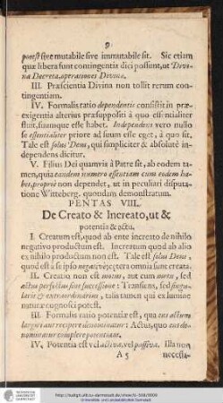 PENTAS VIII.