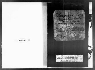 Vermählung der Prinzessin Maria Ferdinanda, Tochter von Herzog Maximilian, mit Ferdinand III. Großherzog der Toskana