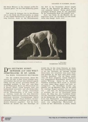 9: Das deutsche Kunstgewerbe auf der Weltausstellung in St. Louis