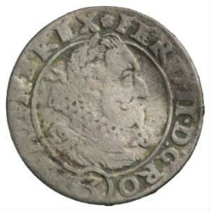 Fundmünze, 3 Kreuzer, 1627