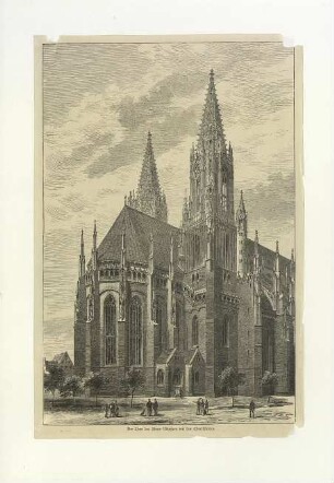 Münster. Chor und Querhaus von Nordosten. Um 1873