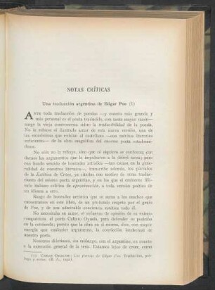 Una traducción argentina de Edgar Poe