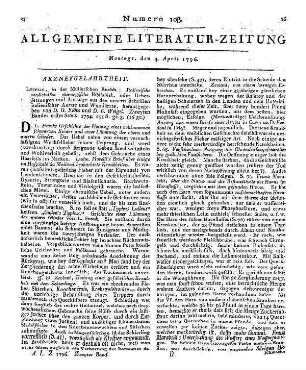 Italienische medicinisch-chirurgische Bibliothek oder Uebersetzungen und Auszüge aus den neuern Schriften italienischer Aerzte und Wundärzte. Bd. 2, St. 1. Hrsg. von K. G. Kühn und K. C. L. Weigel. Leipzig: Müller 1794